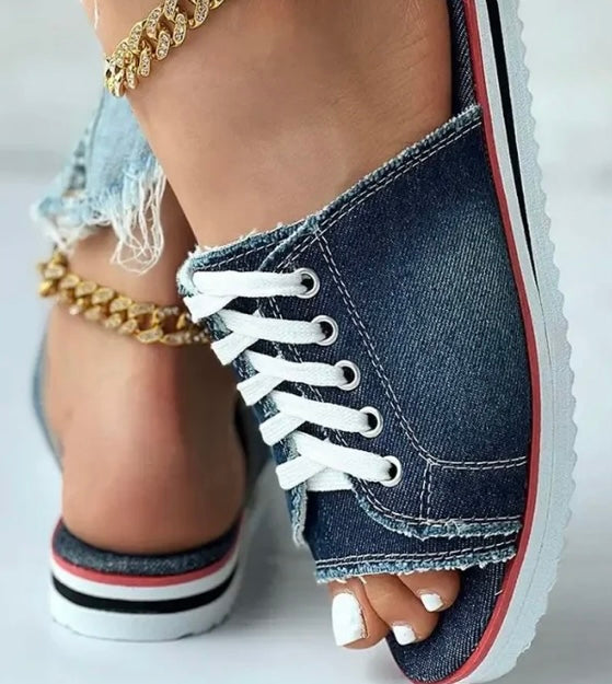Denim Slippers