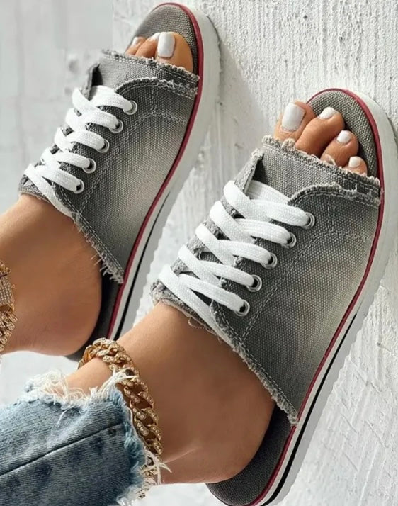 Denim Slippers