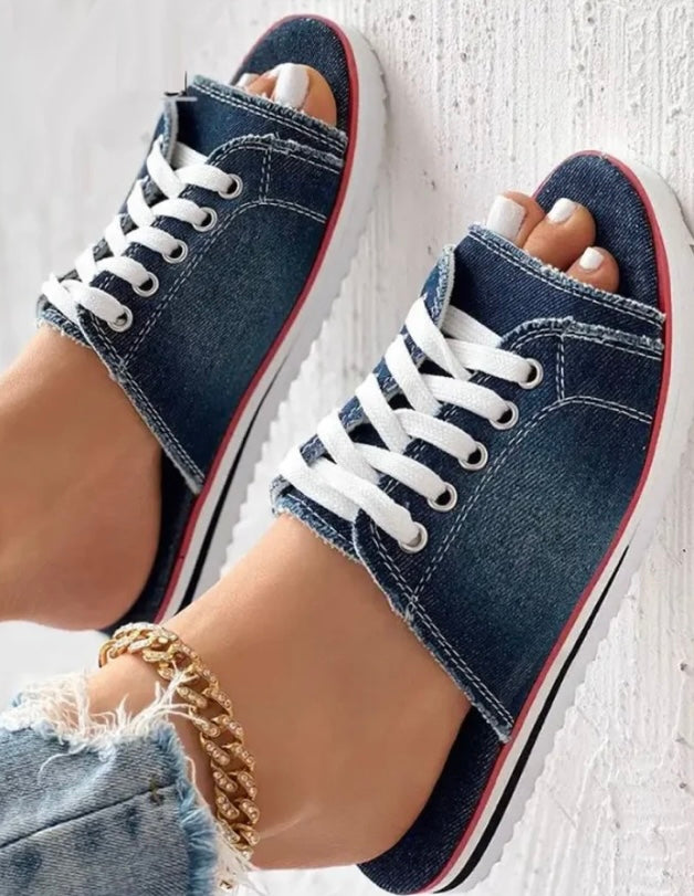 Denim Slippers