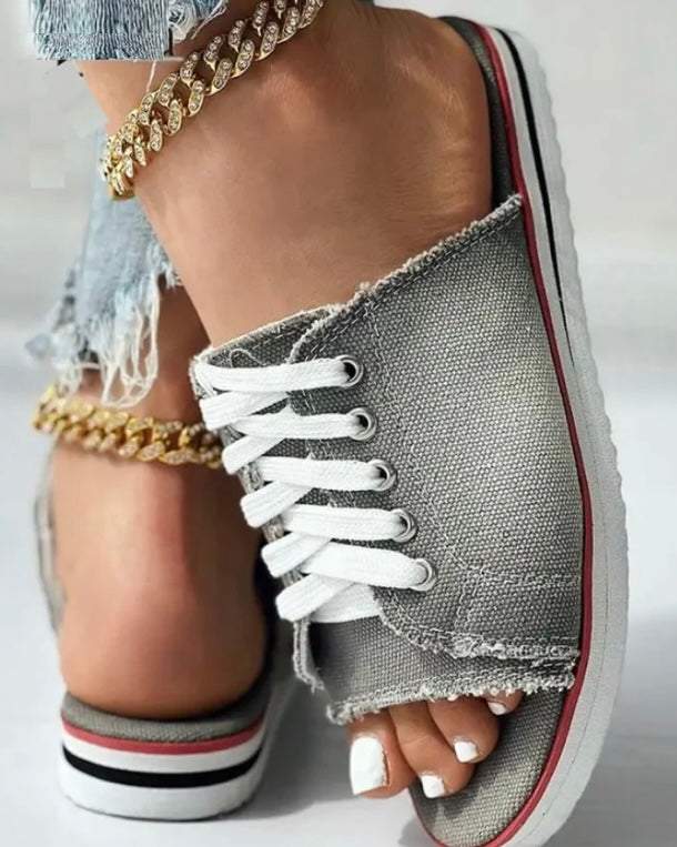 Denim Slippers