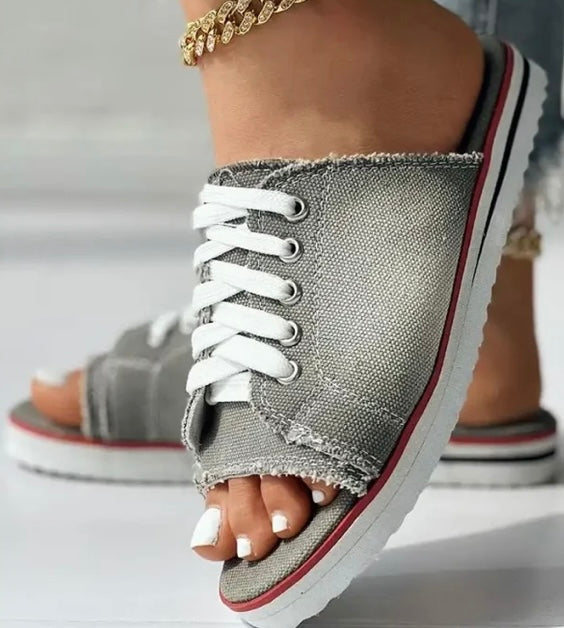 Denim Slippers